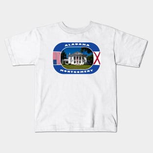 Alabama, Montgomery City, USA Kids T-Shirt